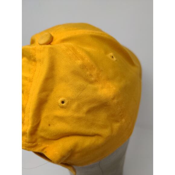 Youth Boys YMCA Strapback Hat Adjustable Embroidered Logo Yellow Cap - Picture 7 of 11